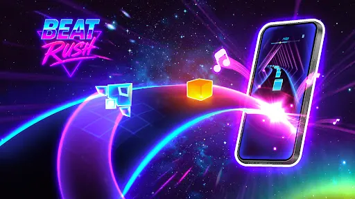 Скриншот 6 — Beat Rush: Cyber Neon Rhythm