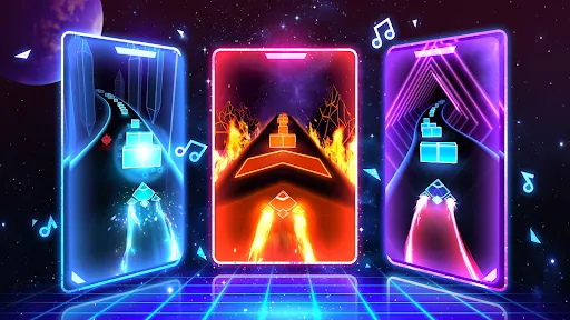 Скриншот 7 — Beat Rush: Cyber Neon Rhythm