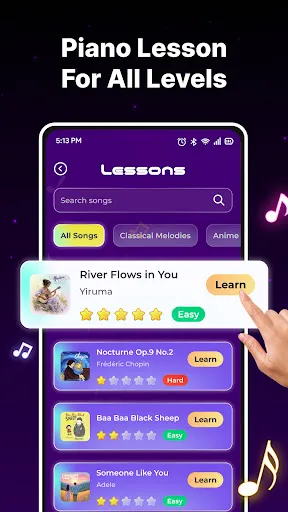 Скриншот 4 — Учись играть: Вирт. пианино