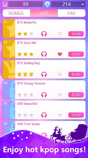 Скриншот 1 — Kpop Piano Game: Color Tiles