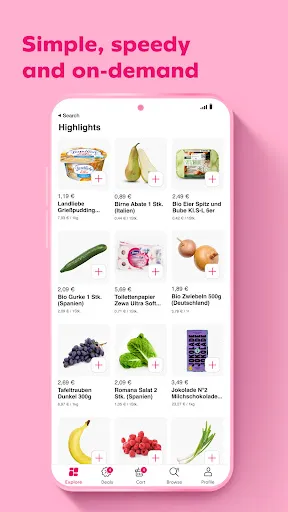 Скриншот 3 — Flink: Groceries in minutes