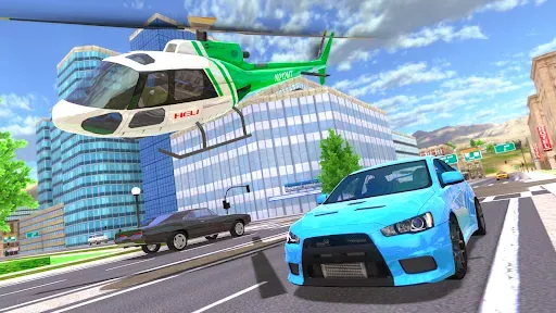 Скриншот 2 — Helicopter Flying Car Driving