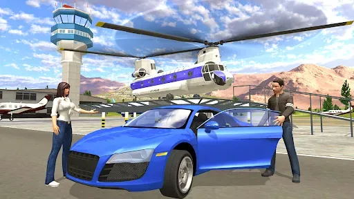 Скриншот 3 — Helicopter Flying Car Driving