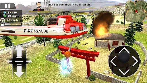 Скриншот 4 — Helicopter Flying Car Driving
