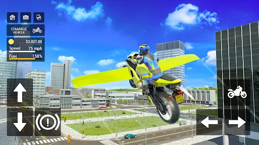 Скриншот 2 — Flying Motorbike Simulator