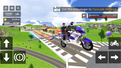 Скриншот 4 — Flying Motorbike Simulator