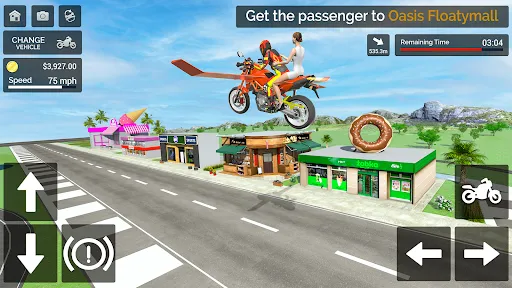 Скриншот 5 — Flying Motorbike Simulator