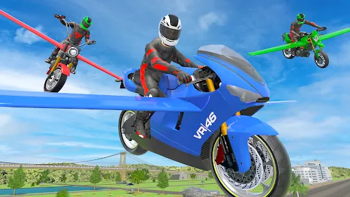 Скриншот 6 — Flying Motorbike Simulator