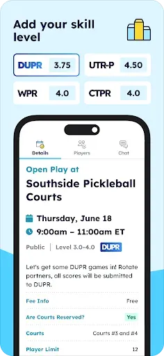 Скриншот 8 — Pickleheads - Play Pickleball