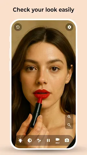 Скриншот 1 — Mirror App - HD Makeup Mirror