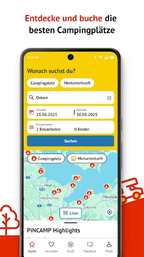 Скриншот 1 — PiNCAMP Camping by ADAC