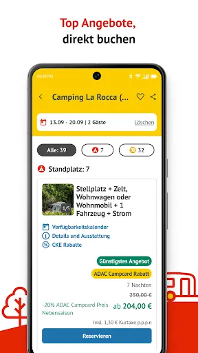 Скриншот 3 — PiNCAMP Camping by ADAC