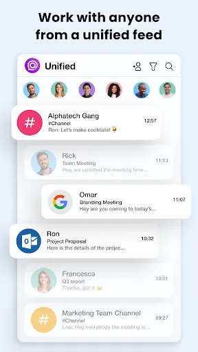 Скриншот 2 — Spike: AI Email & Team Chat