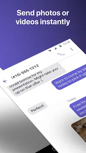 Скриншот 4 — Text Free: Calling & Texting