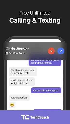 Скриншот 3 — Text Free: Second Phone Number