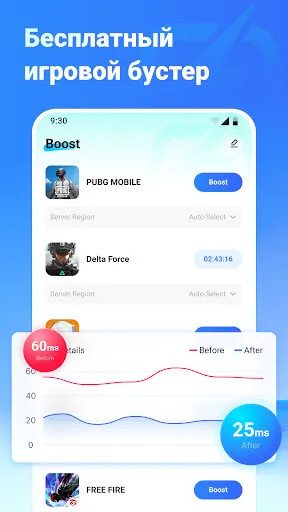 Скриншот 1 — PingZero Booster