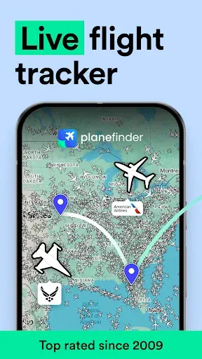 Скриншот 1 — Plane Finder - Flight Tracker