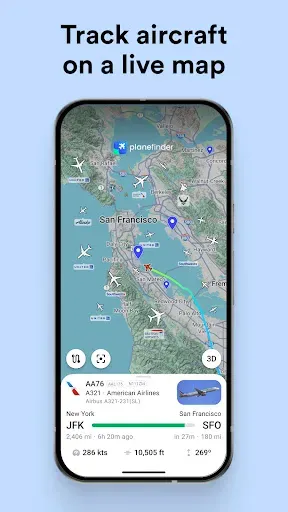 Скриншот 4 — Plane Finder - Flight Tracker