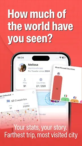 Скриншот 2 — Pin Traveler: Travel Tracker