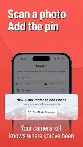 Скриншот 4 — Pin Traveler: Travel Tracker