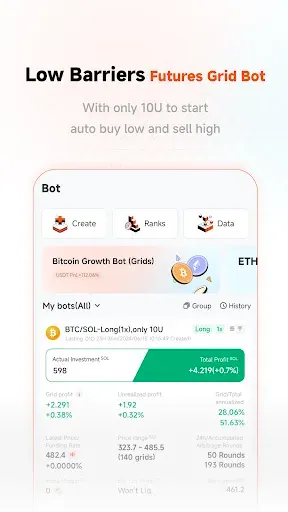 Скриншот 2 — Pionex - Crypto Trading Bot