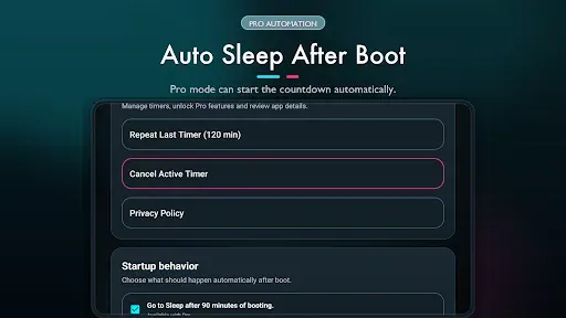 Скриншот 4 — Auto Sleep TV