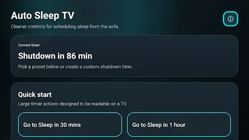 Скриншот 5 — Auto Sleep TV