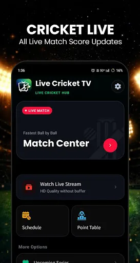 Скриншот 2 — Live Cricket TV Streaming