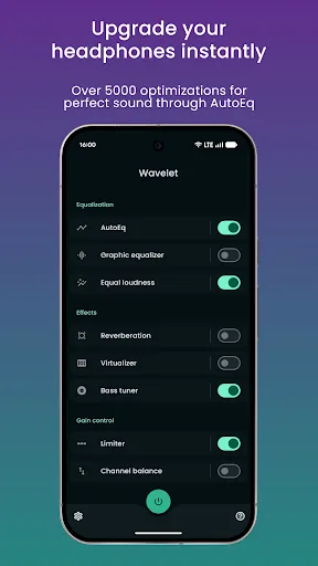 Скриншот 1 — Wavelet: headphone equalizer