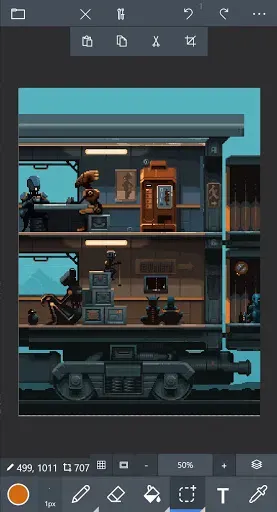 Скриншот 2 — Pix2D - Pixel art studio