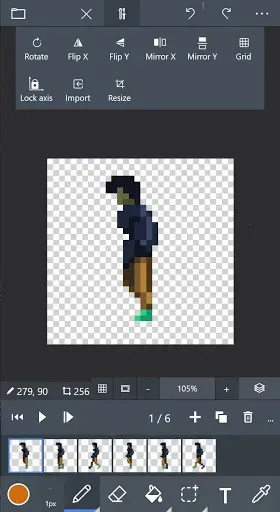 Скриншот 4 — Pix2D - Pixel art studio