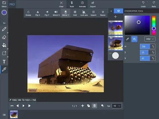 Скриншот 6 — Pix2D - Pixel art studio