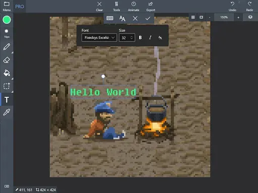 Скриншот 7 — Pix2D - Pixel art studio