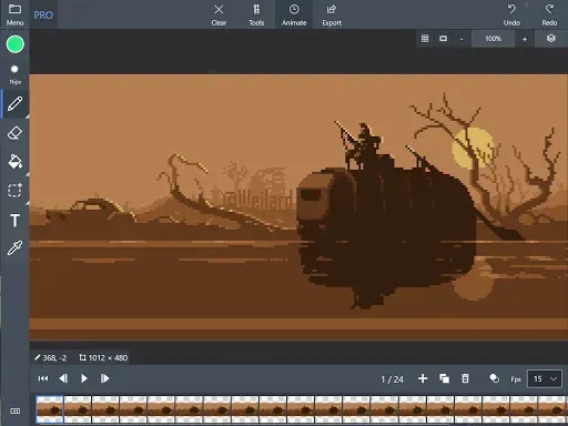 Скриншот 8 — Pix2D - Pixel art studio