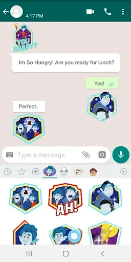 Скриншот 3 — Pixar Stickers: Onward