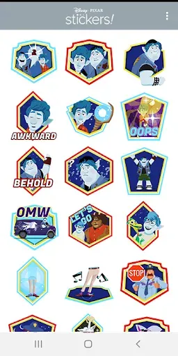 Скриншот 5 — Pixar Stickers: Onward