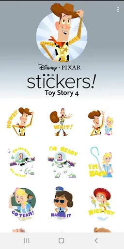 Скриншот 1 — Pixar Stickers: Toy Story 4