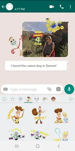 Скриншот 2 — Pixar Stickers: Toy Story 4
