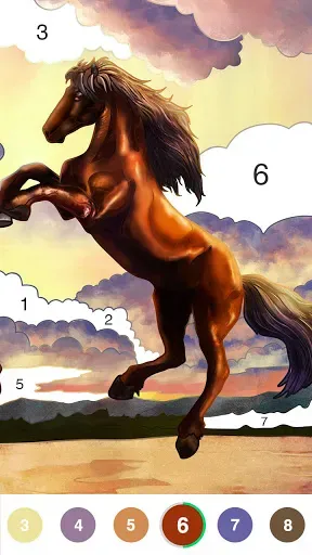 Скриншот 1 — Tap Color-Раскраска по номеру