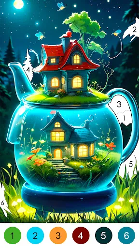 Скриншот 2 — Фэнтези Раскраска По Номерам