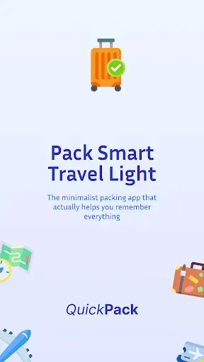 Скриншот 1 — Trip Packing List: QuickPack