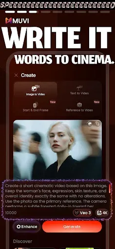 Скриншот 3 — Muvi.Video: AI Видео Мейкер
