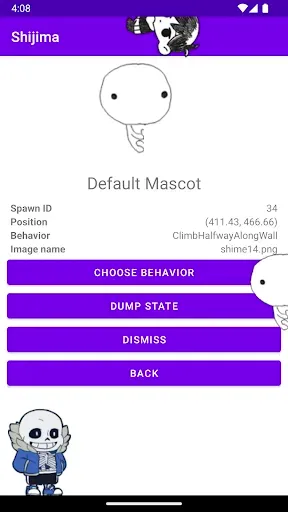 Скриншот 4 — Shijima - Shimeji для Android