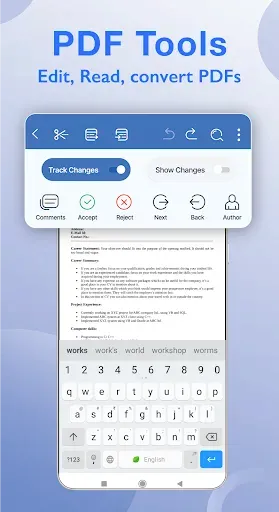 Скриншот 2 — Office Word Editor: Docx, XLSX