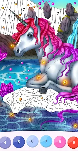 Скриншот 1 — Релакс - раскраски по номерам