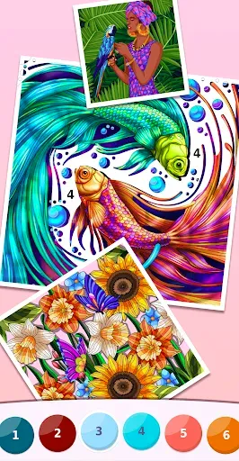 Скриншот 4 — Релакс - раскраски по номерам