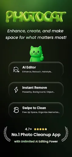 Скриншот 1 — PhotoCat - Enhancer & Cleaner