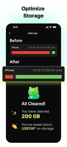 Скриншот 2 — PhotoCat - Enhancer & Cleaner