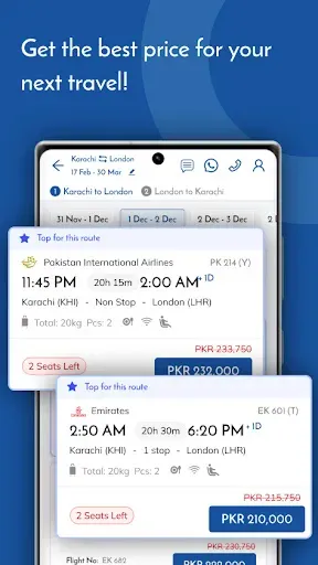 Скриншот 2 — Sastaticket.pk Flights, Bus