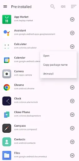 Скриншот 1 — Package Viewer: APK Extractor